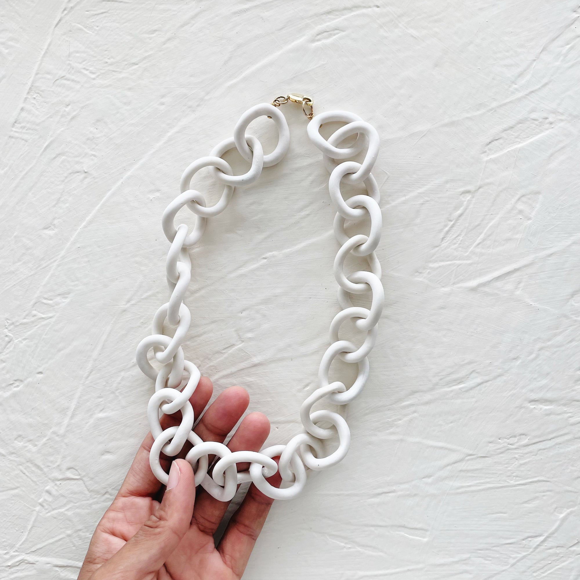 Porcelain Chain Link Necklace