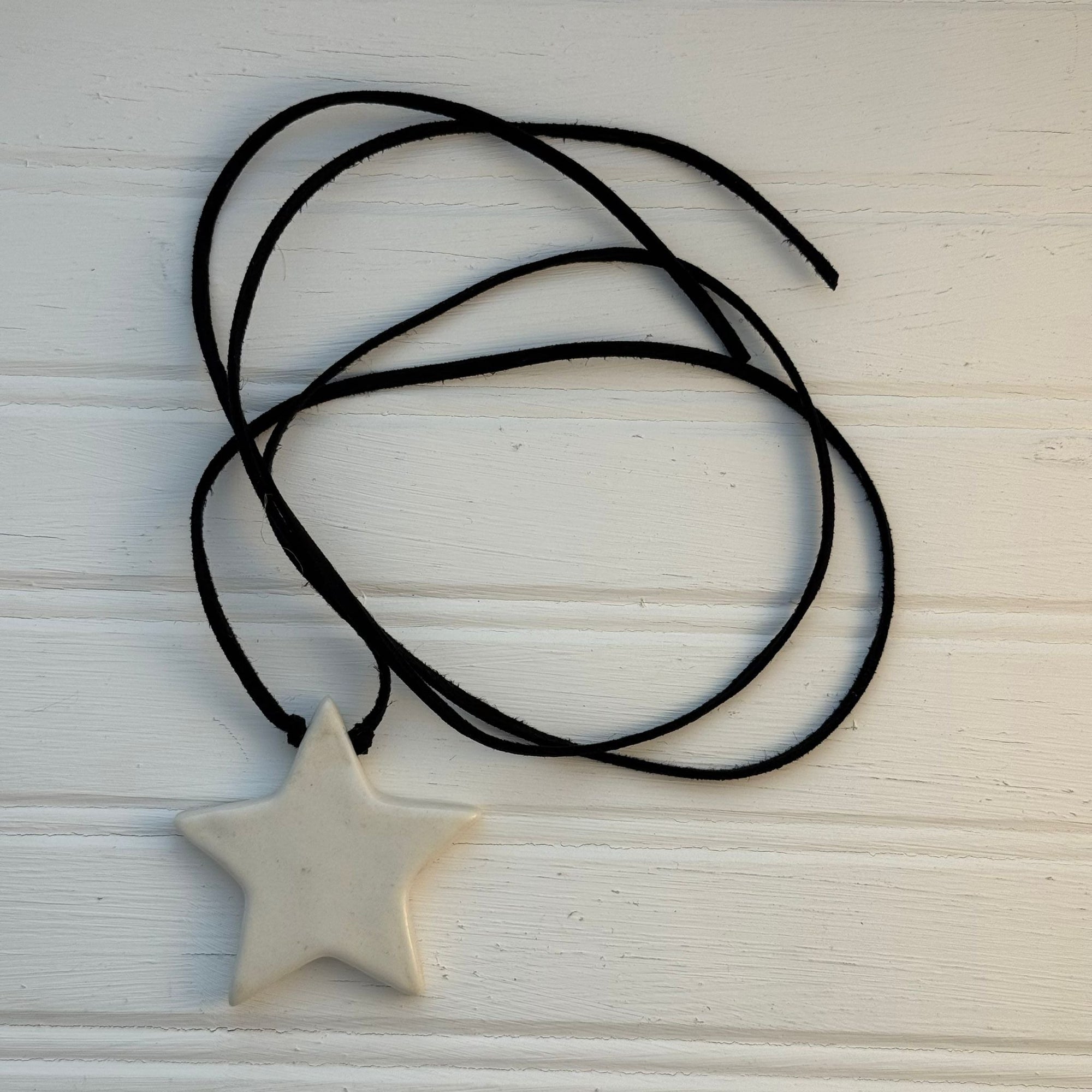 White Star Corded Necklace