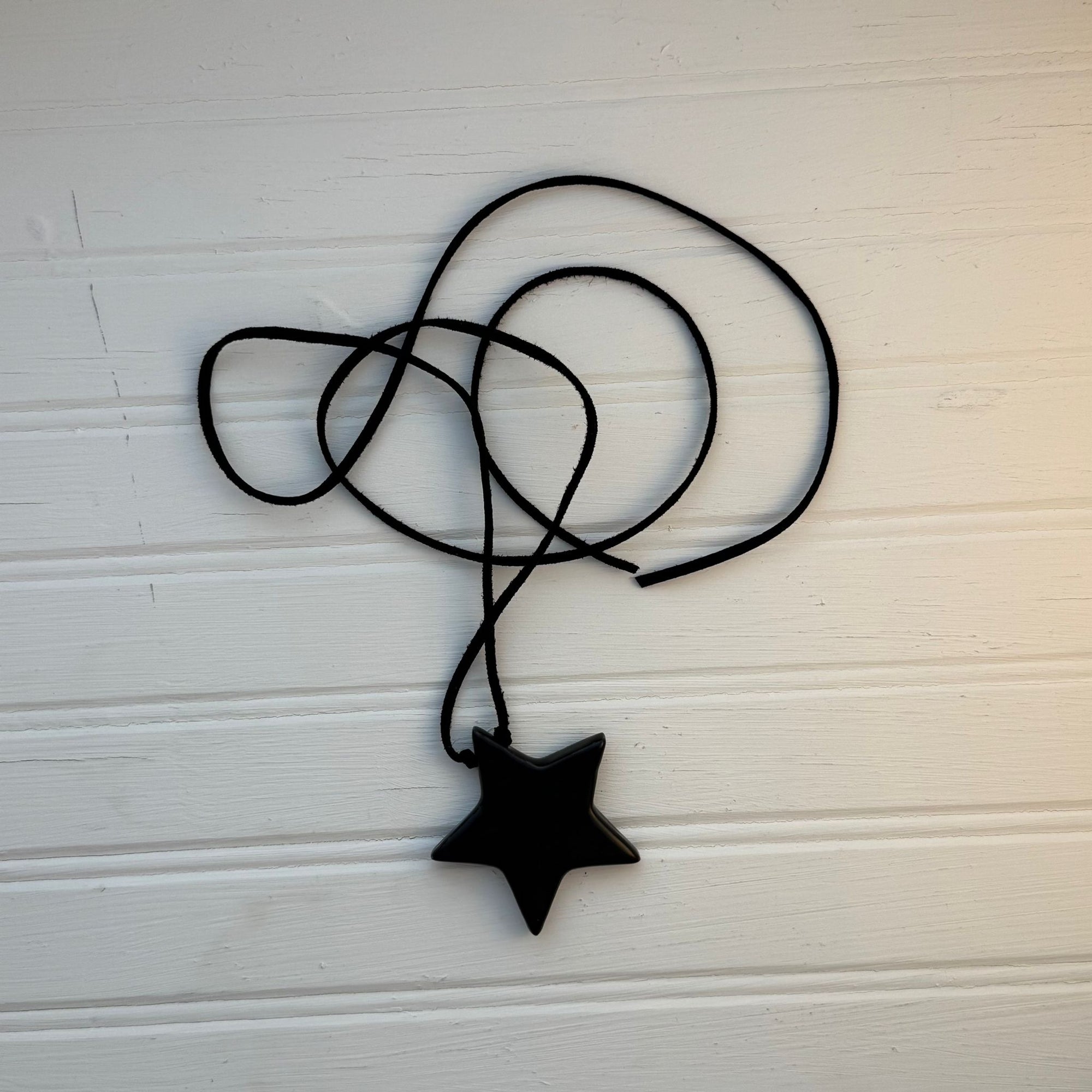 Black Star Corded Necklace