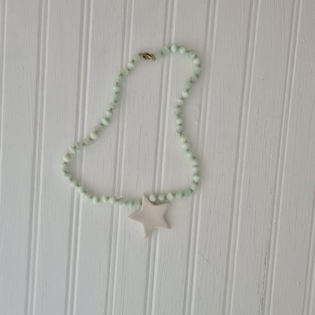 Star and Cats-eye Necklace 18 inches