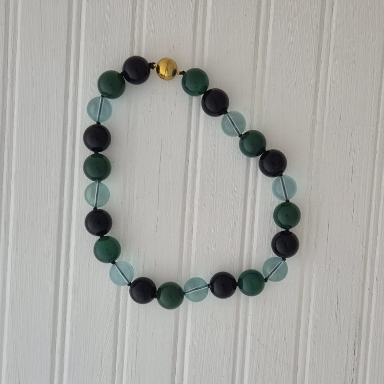 Multi Semi Precious Bauble 17 inches