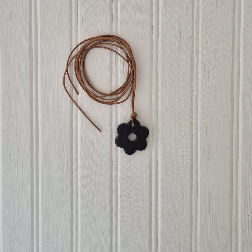Daisy on Leather