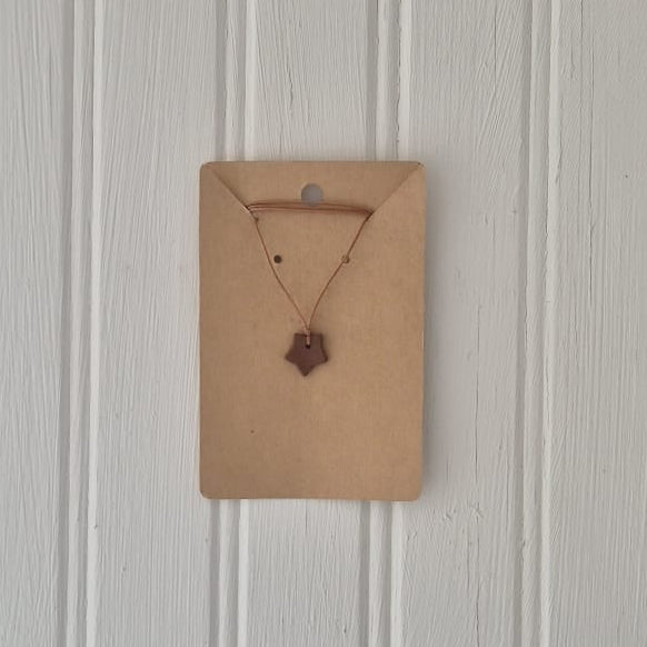 String Star Necklace with Clasp