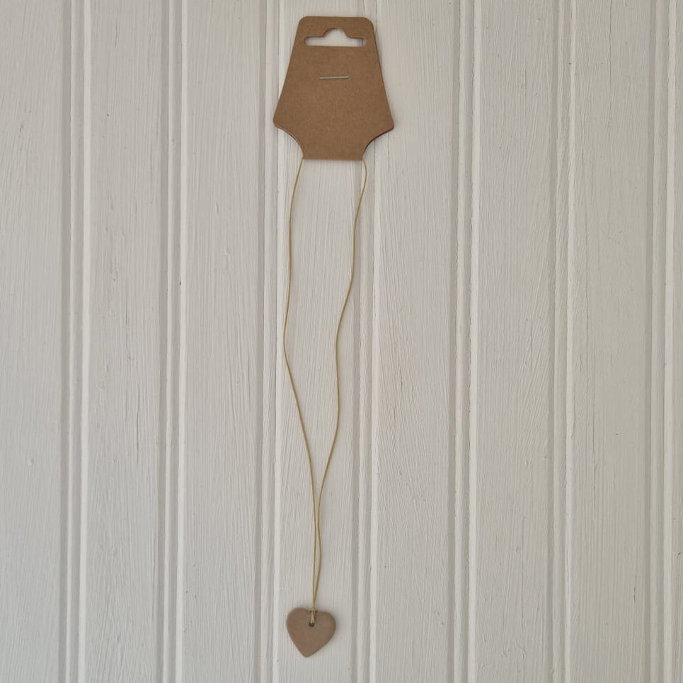 Sand String Heart Necklace