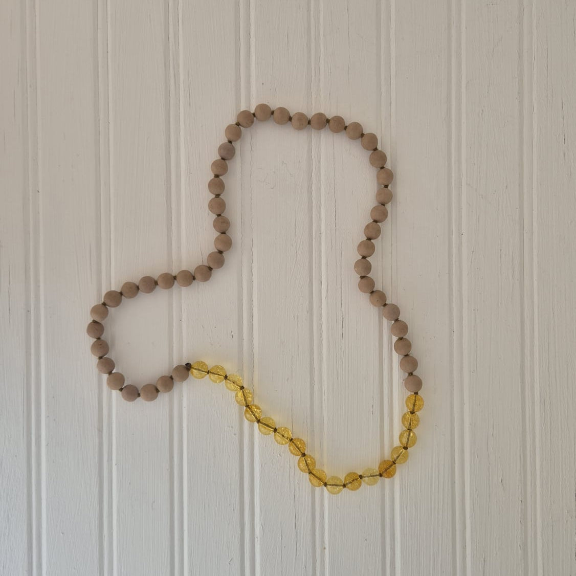 Citrine and Sand Mindfulness beads