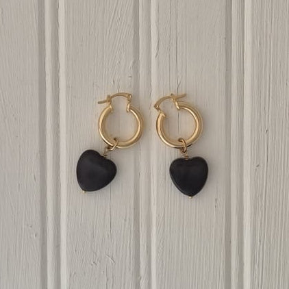 Black Sweetheart Hoops