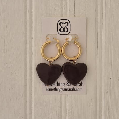 Amor Dark Brown Hoops