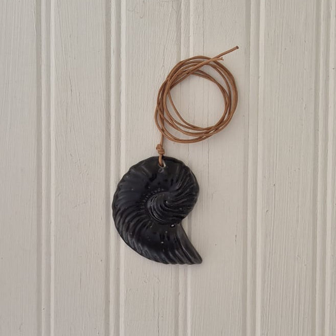 Black Shell on Leather
