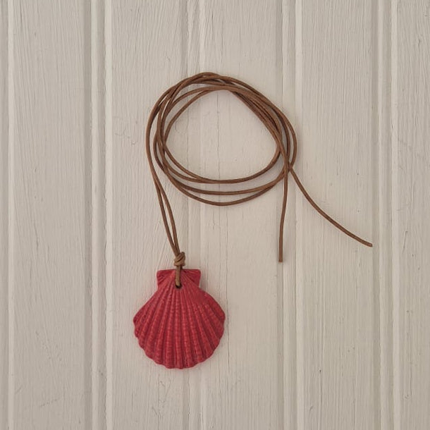 Shell on Leather Cord