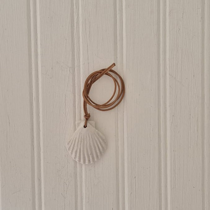 Shell on Leather Cord