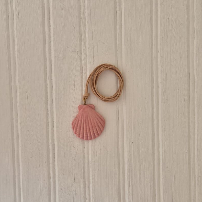 Shell on Leather Cord