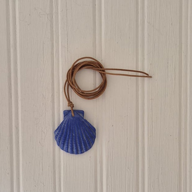 Shell on Leather Cord