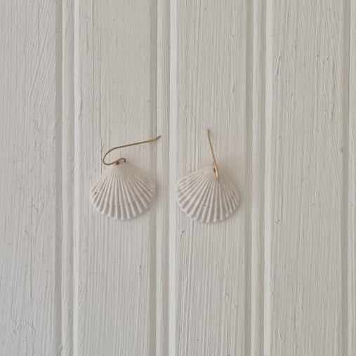 Ceramic Shells on Gold Filled  Hooks
