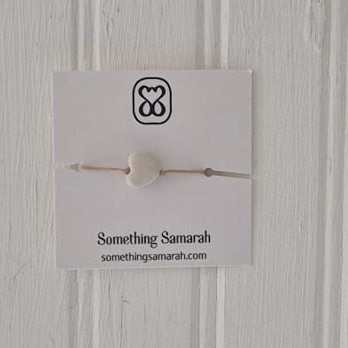 Puff Matt Heart String Bracelet