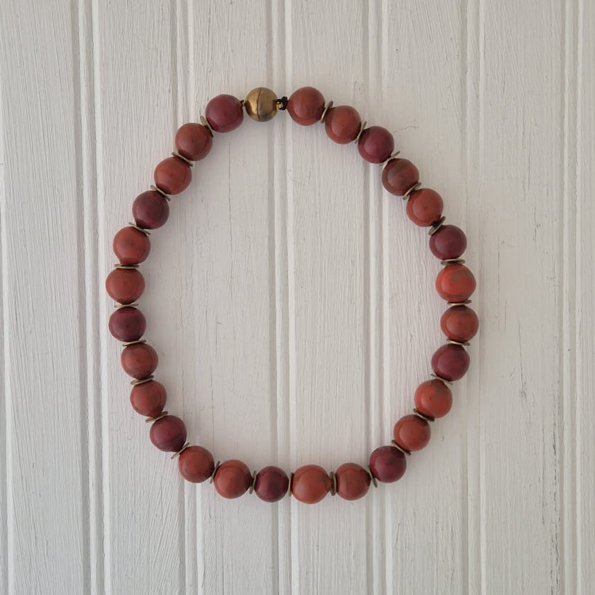 Coral Beaded Necklace