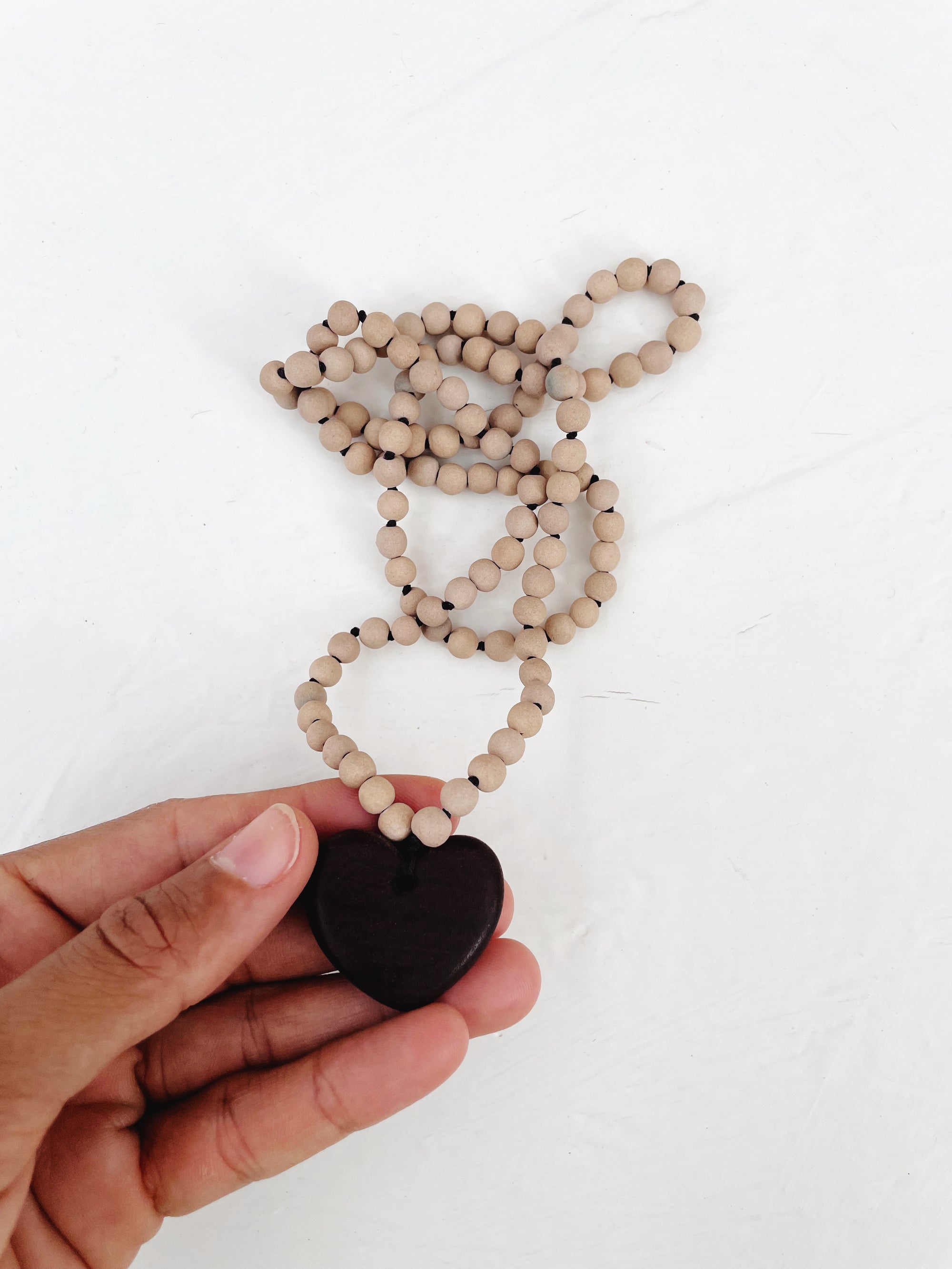 Mahogany Heart Necklace - Regular and Mini